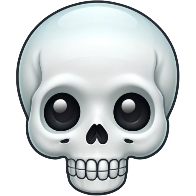 
Cute kawaii skull  cartoon -style/cute and transparent for a sticker 
 
 emoji
