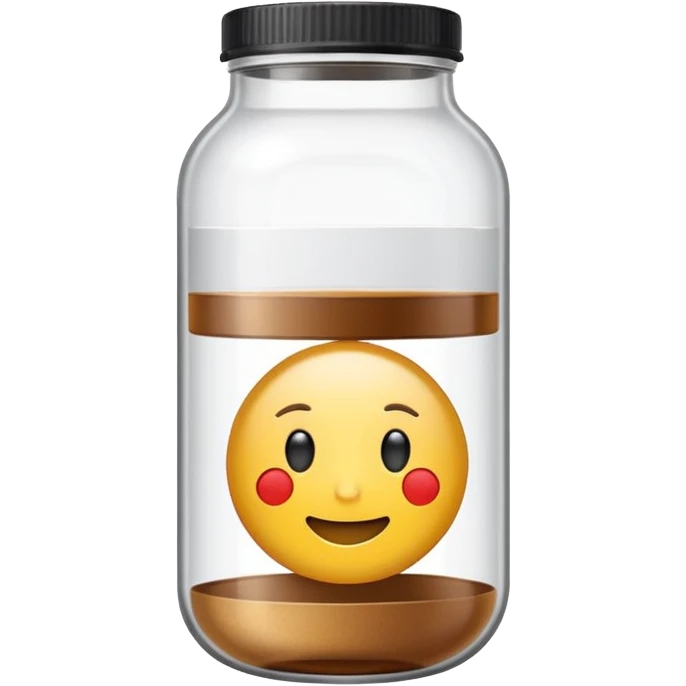 emoji of tubes and jar with brand labels, minimalistic design emoji