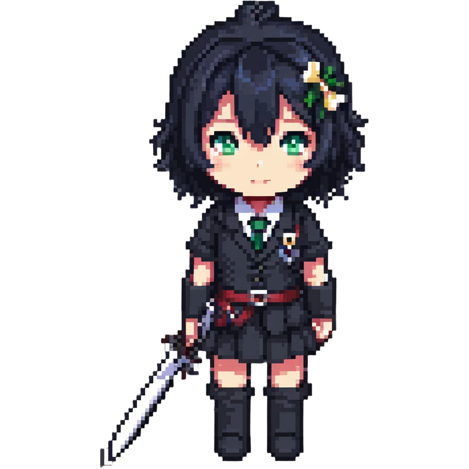 Mukuro Ikusaba in the shade emoji
