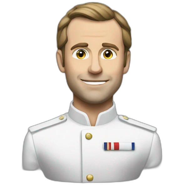 Macron making drift emoji