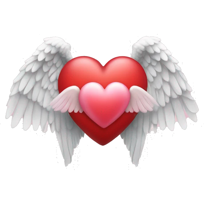 heart with angel wings emoji