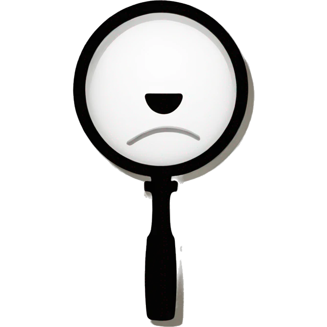 magnifying glass emoji