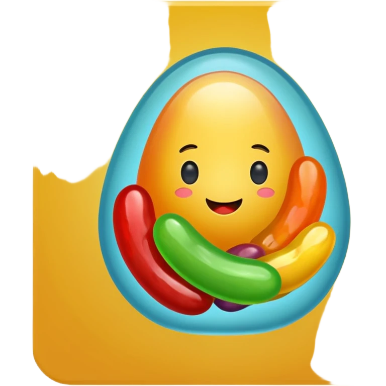 Jelly bean emoji