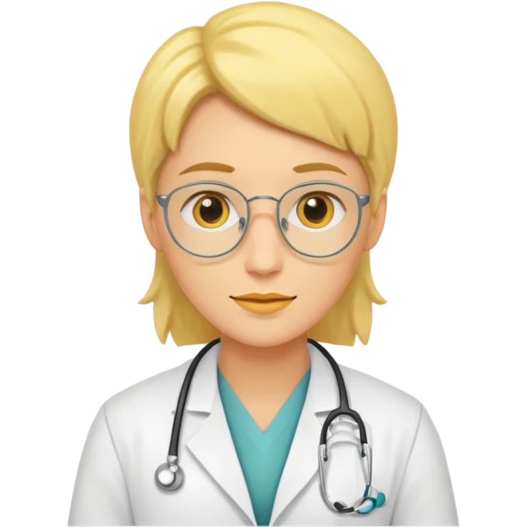 yellow-skinned gender neutral doctor emoji