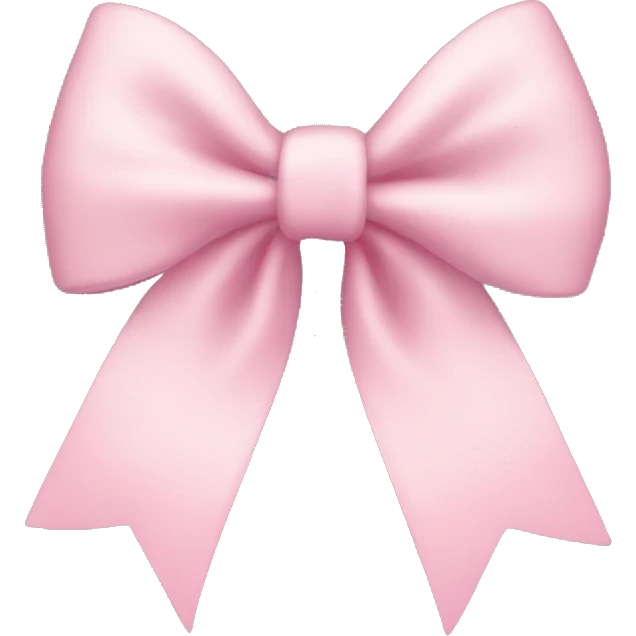 Light pink bow emoji