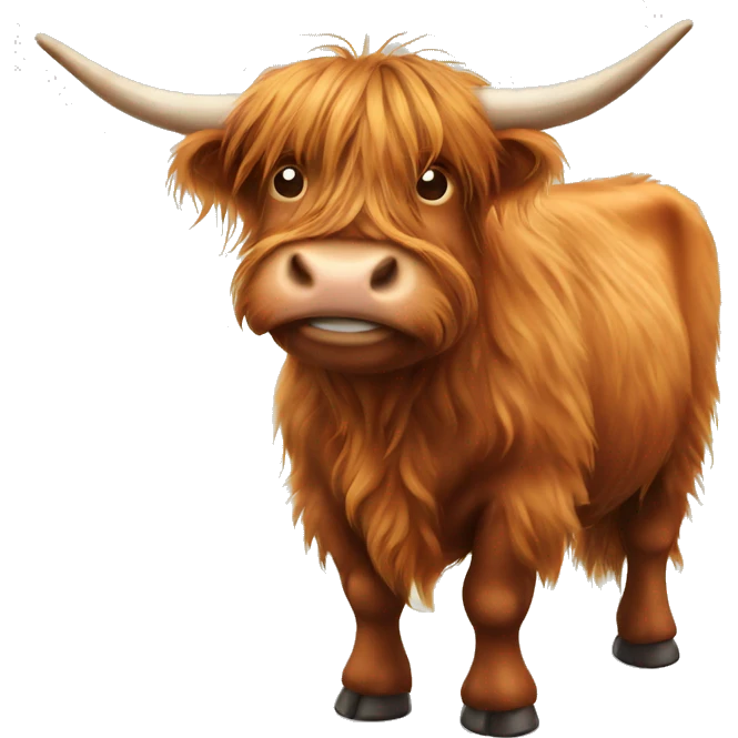 Highland cow  emoji