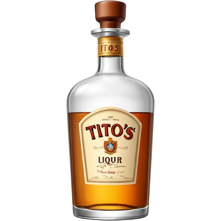 Tito’s liquor bottle emoji