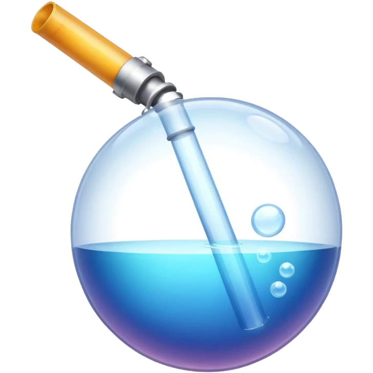 Bubble pipe made of quartz emoji