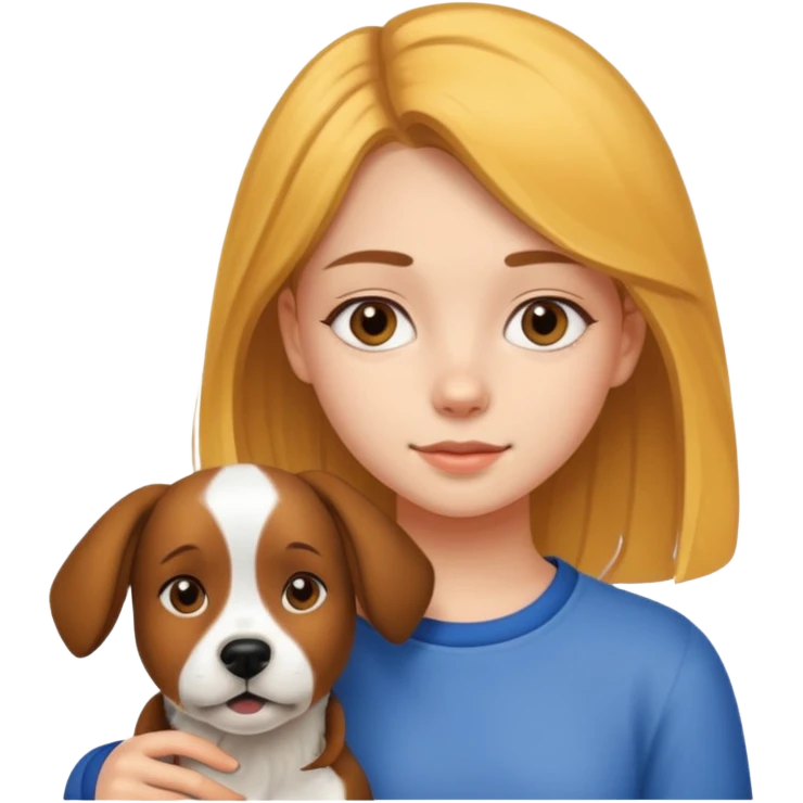 Một cái tầm 15 tuổi xinh đẹp như thiên thần và người yêu chó emoji