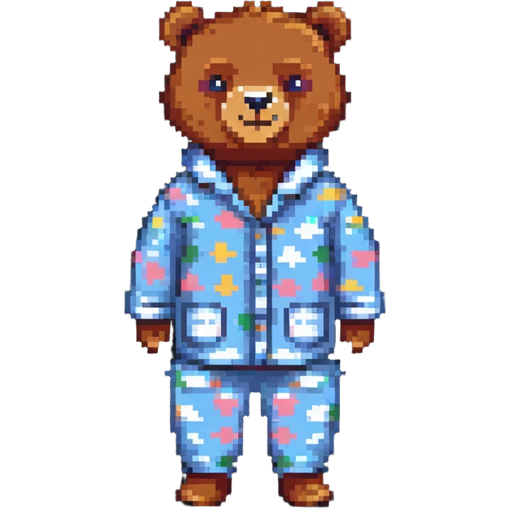 bear in pajamas emoji