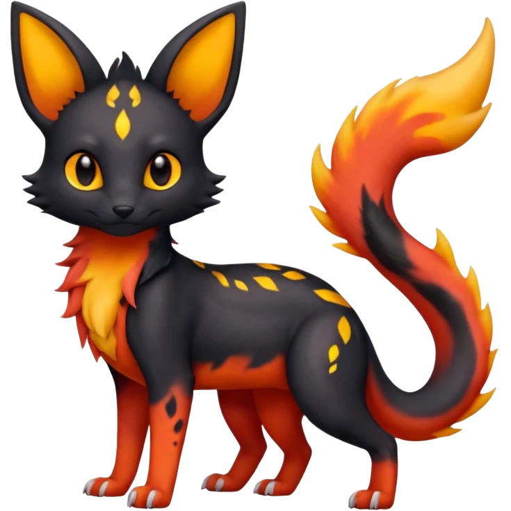 magma-gradients-colored Salandit-Umbreon-Flareon-Serval-Hybrid (Full body) emoji