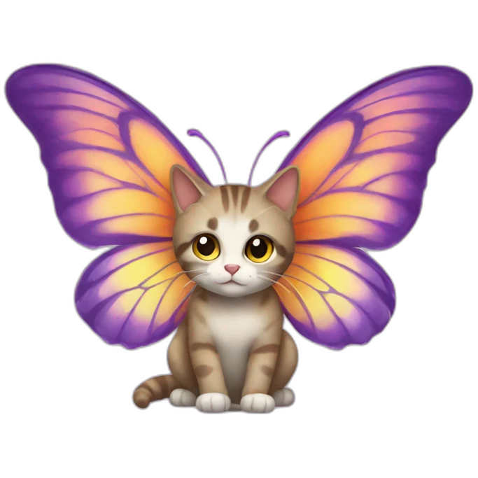 cat with butterfly wings  emoji