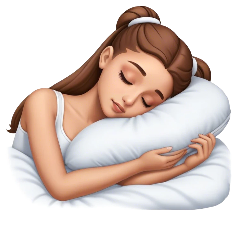 Ariana Grande sleeping emoji