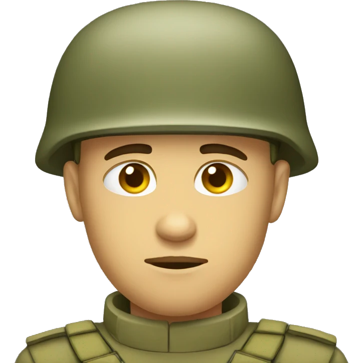 vary sad soldier  emoji