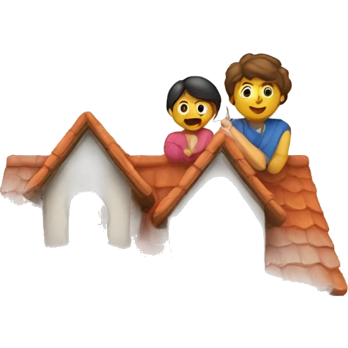 Casas con familia y una llave emoji