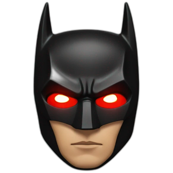 batman with red light emoji