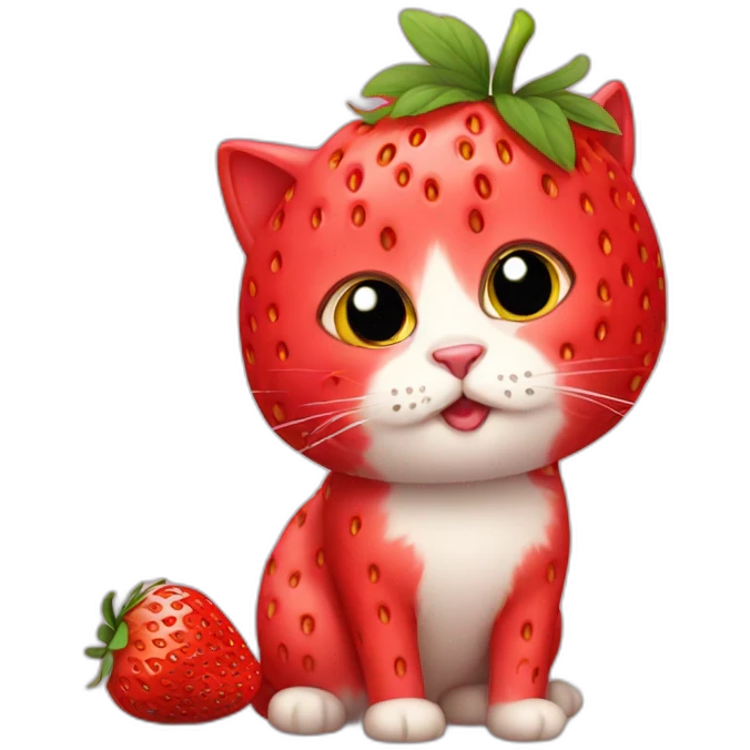 strawberry cat emoji