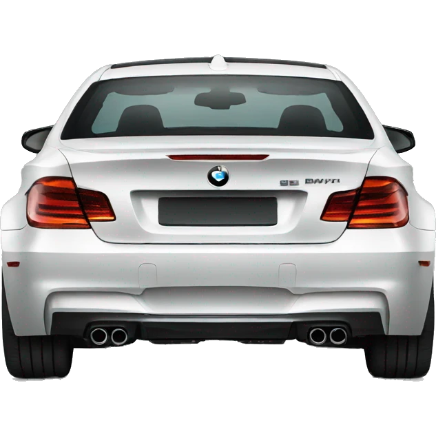 modern BMW Car in Black from Side emoji