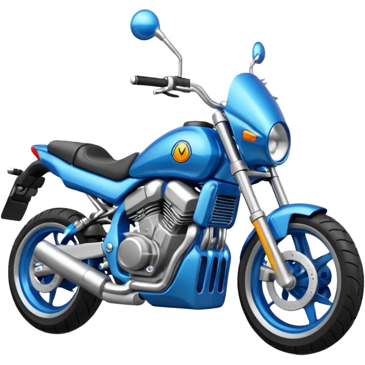 Moto SBR azul emoji