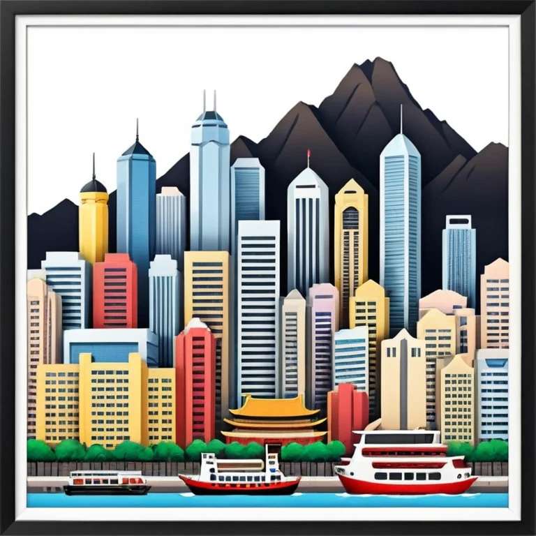 Hong Kong mix wiht Berlin of the East emoji