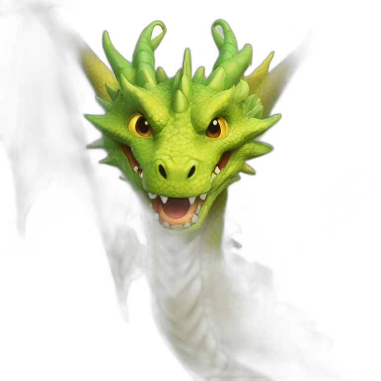 Three head dragon loves emoji