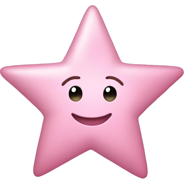 light pink star emoji