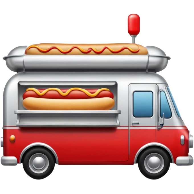 Hotdog truck. emoji