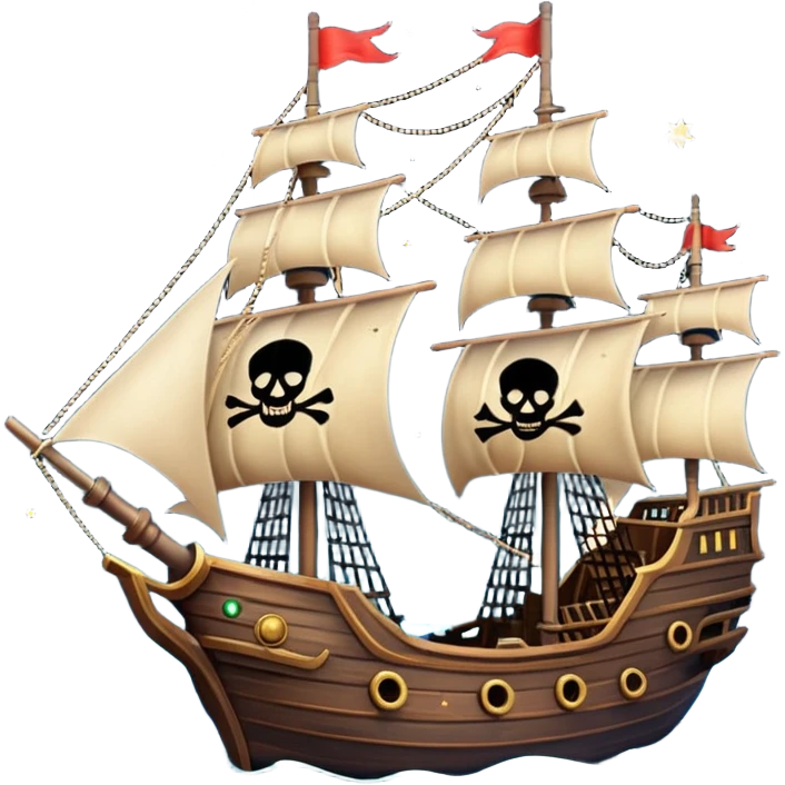 pirate ship in space emoji