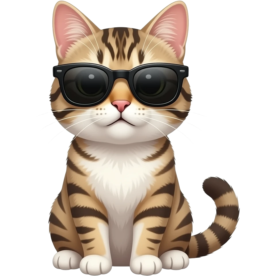 Cat wearing sunglasses emoji