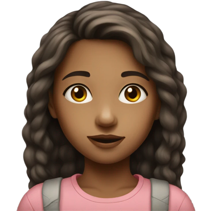realistic portrait of a girl emoji