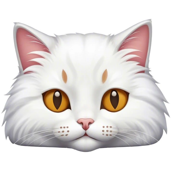 Exhausted cat laying emoji
