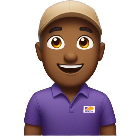 Fedex delivery guy that’s really excited emoji