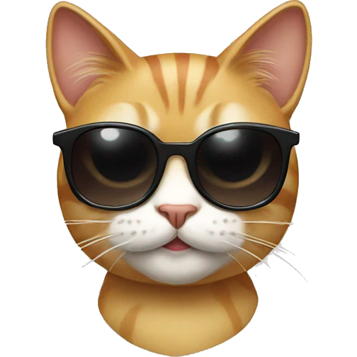 Cat with sunglasses emoji