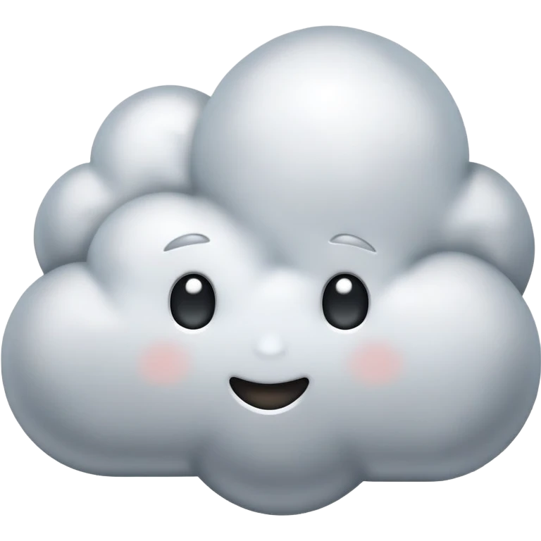 Silver cloud emoji