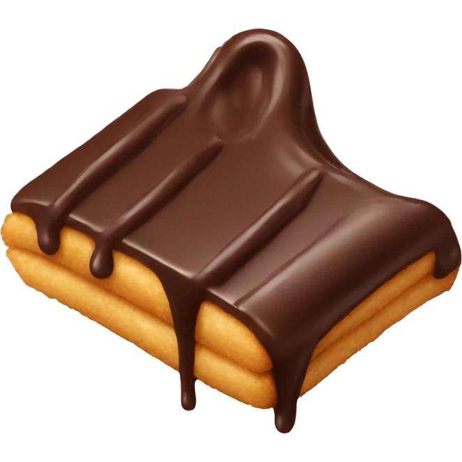 Dipped chocolate churro tip emoji