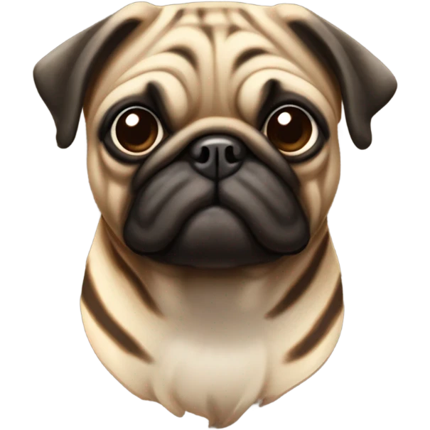 Brindle pug emoji