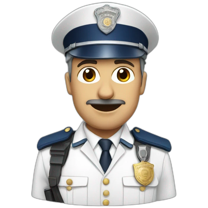 french police chief emoji