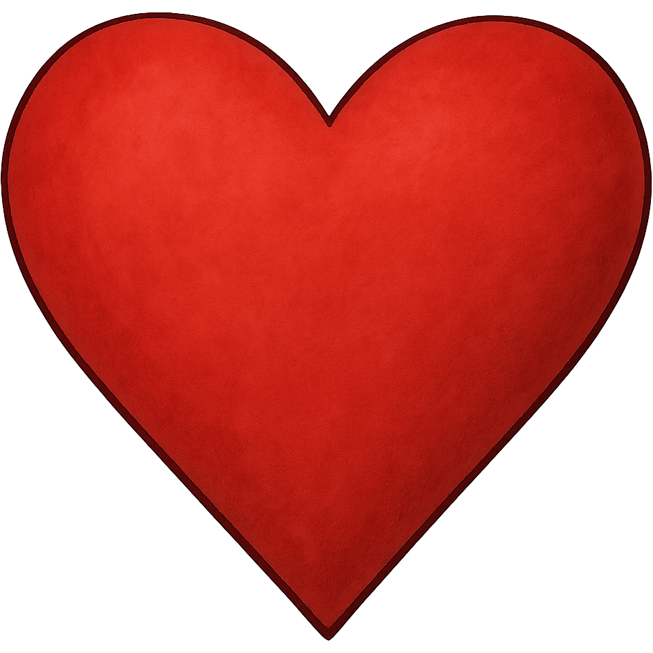 Valentine heart, remove background emoji