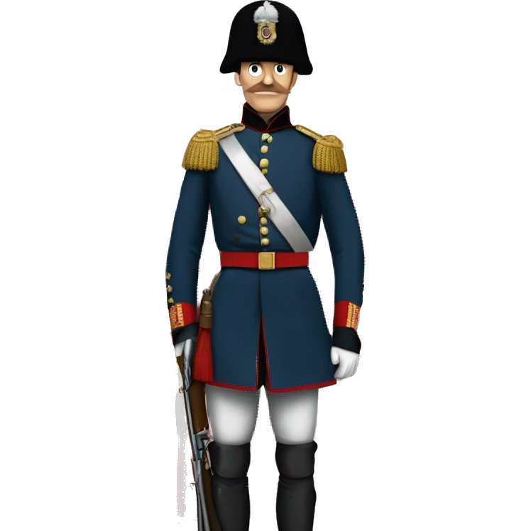 British soldier in full view of the Crimean War emoji