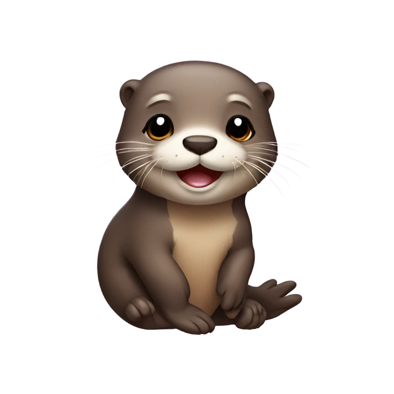 Cute otter emoji
