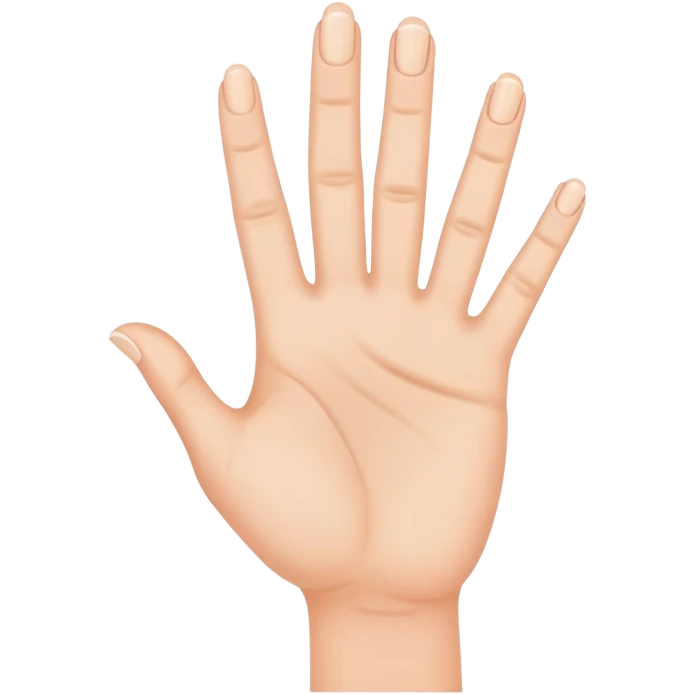 hand with fingers spread showing stop signal emoji
