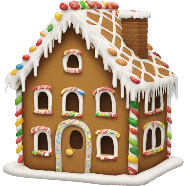 gingerbread house emoji