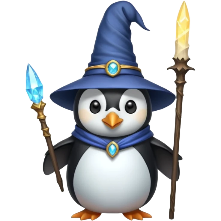 Penguin Wizard emoji