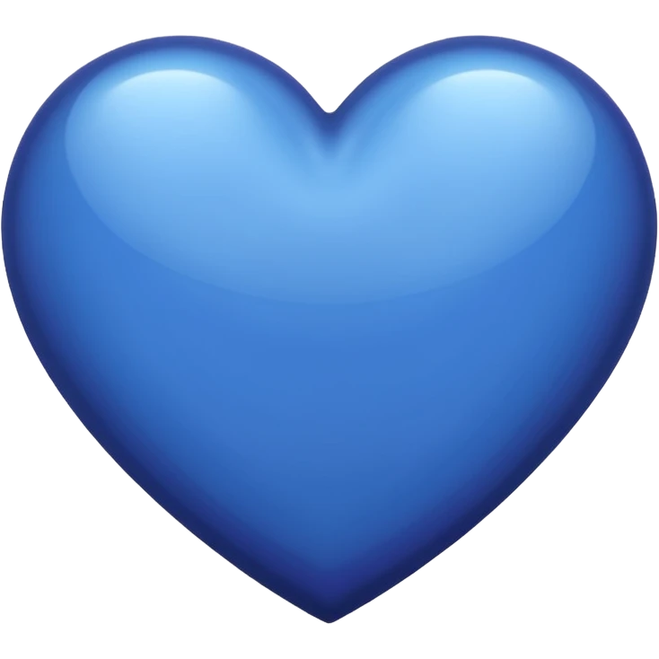 solid color purpuleish blue heart emoji