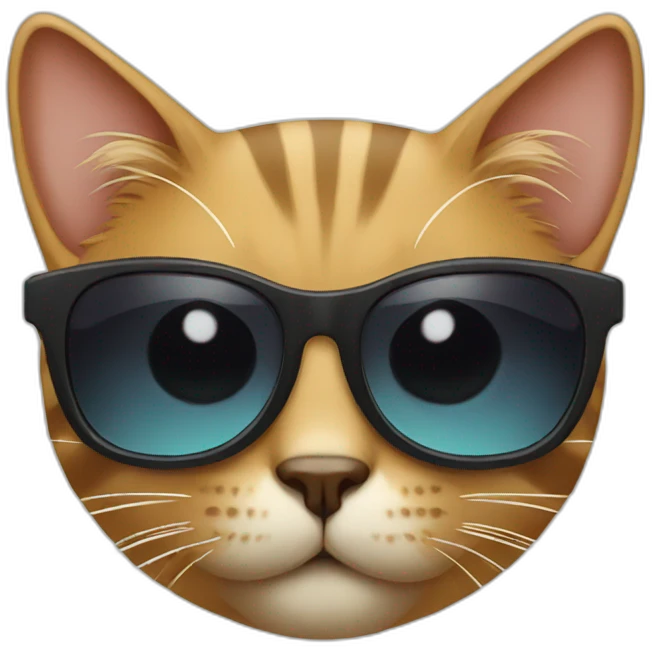 Cat with sunglasses emoji