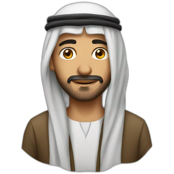 Arab man lost emoji