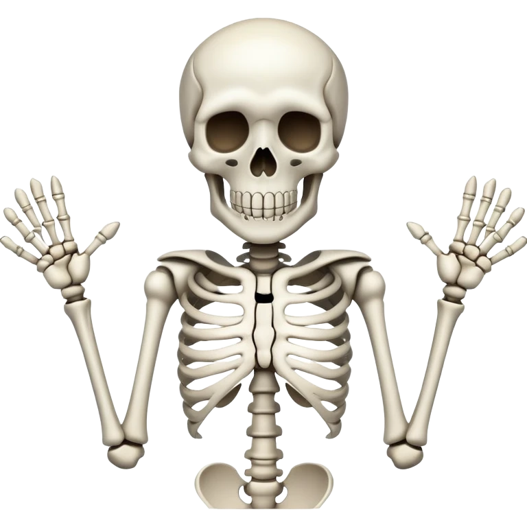 Skeleton check mark emoji