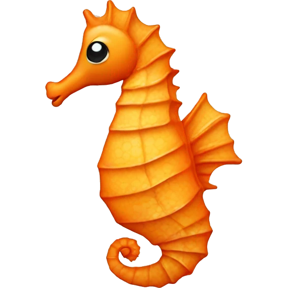 Orange seahorse  emoji