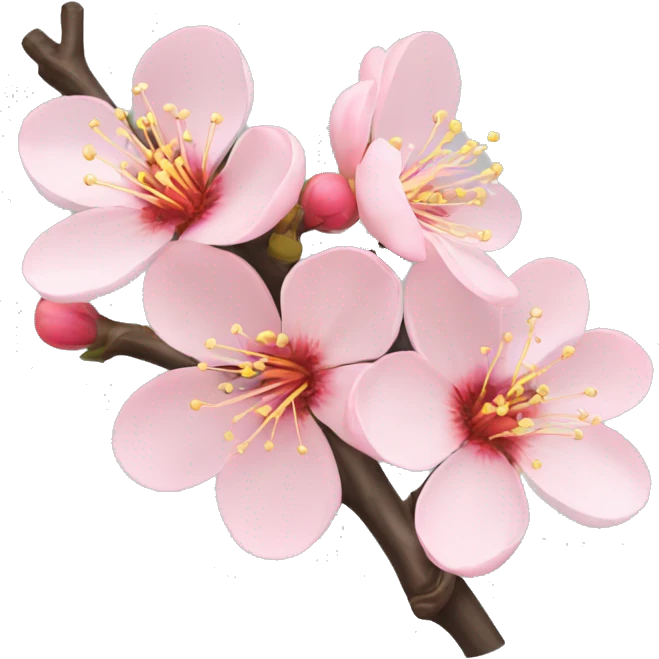 Peach-blossom emoji