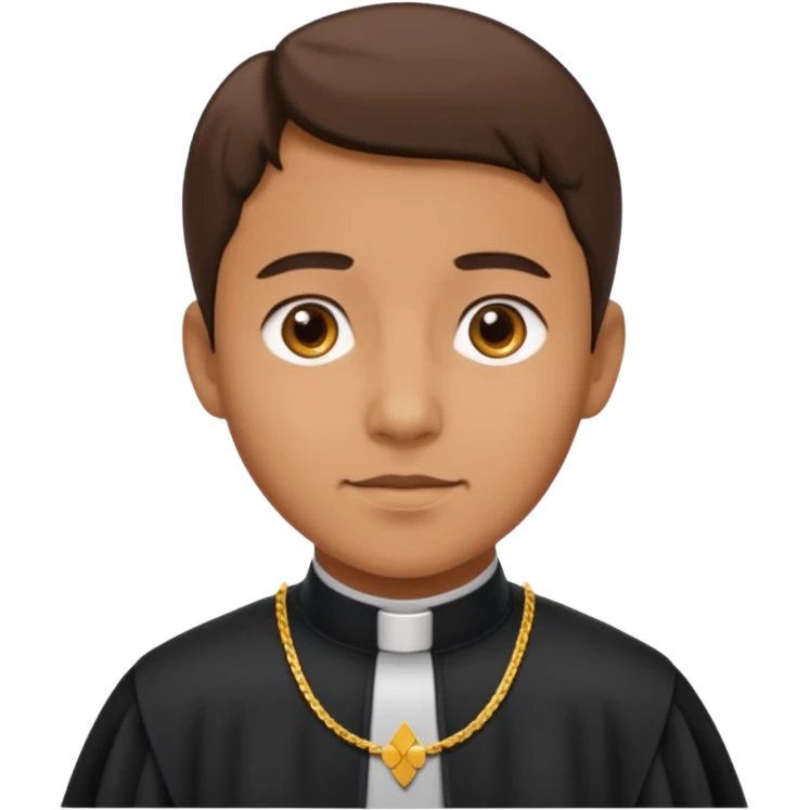 The priest who presides over the wedding emoji